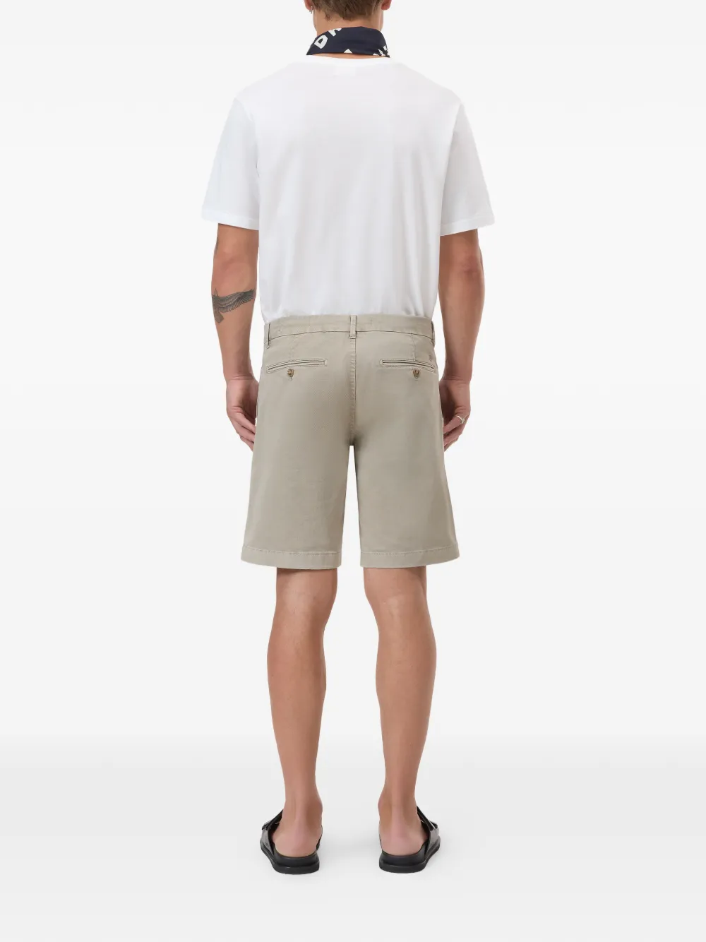  Closed Side-pockets Chino Shorts - Neutrals 