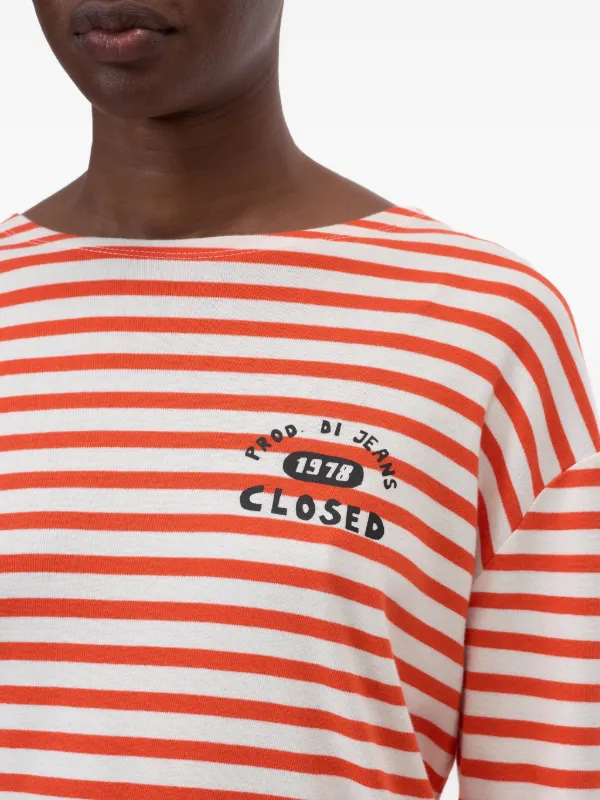 Closed ストライプ ロングTシャツ | ホワイト | FARFETCH JP