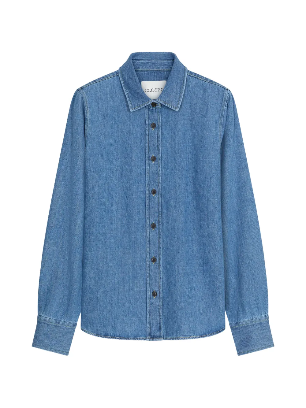 Closed buttoned classic shirt - Blu