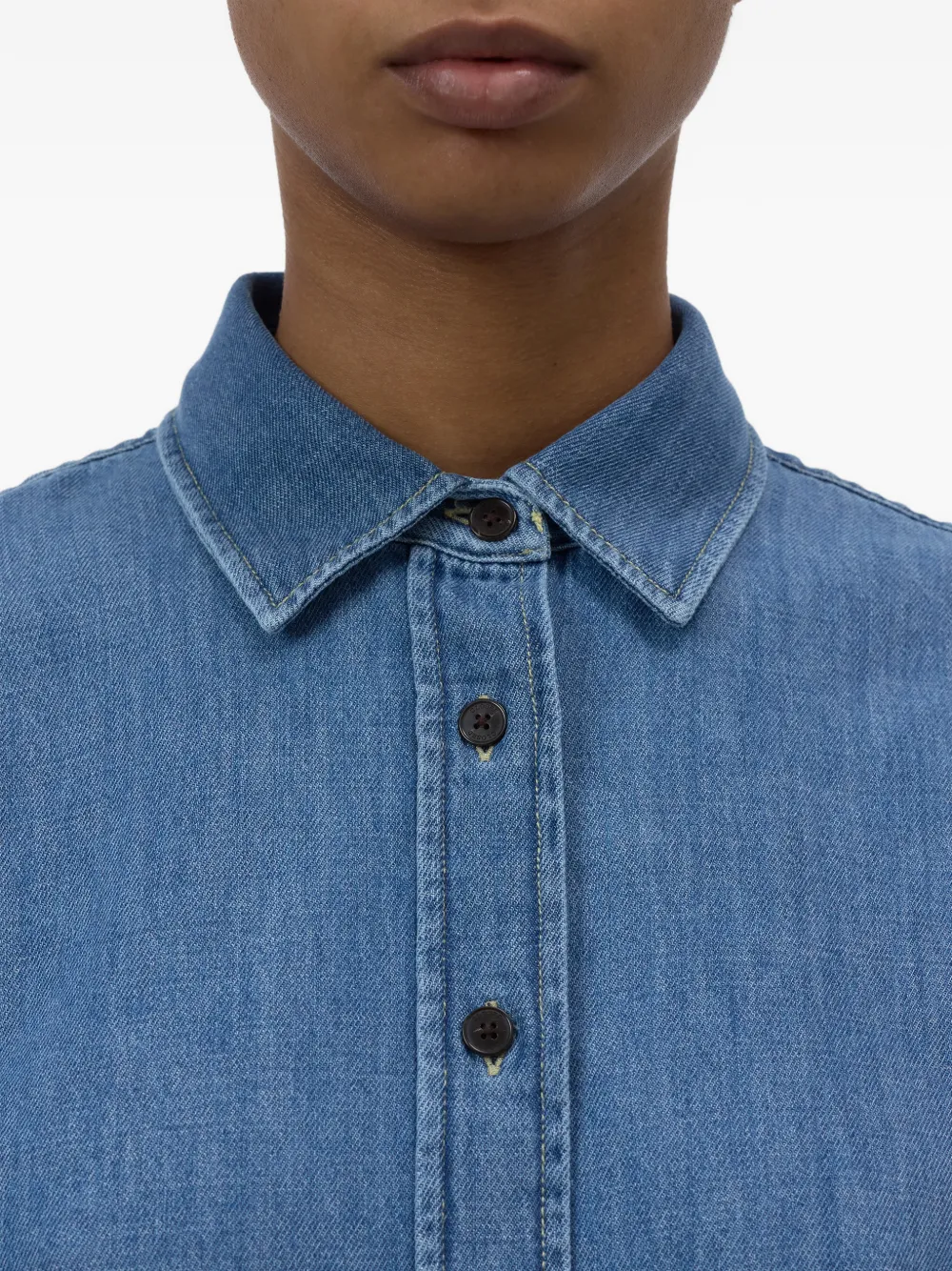 Closed Klassieke blouse met knopen Blauw