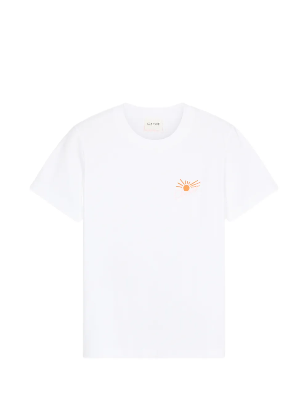 Closed T-shirt con ricamo - Bianco