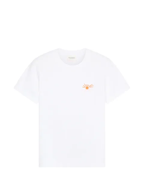 Closed embroidered basic T-shirt