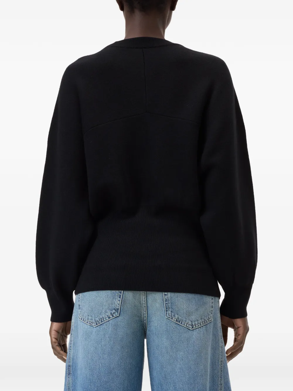 Closed Sweater met ronde hals Zwart