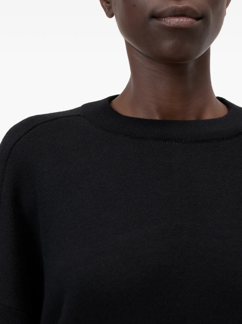 Closed Sweater met ronde hals Zwart