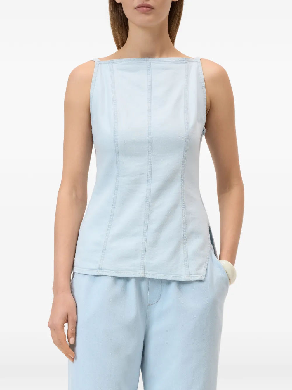  Closed Top Con Tira - Azul 