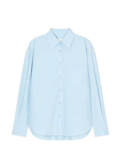 Closed embroidered oversized shirt