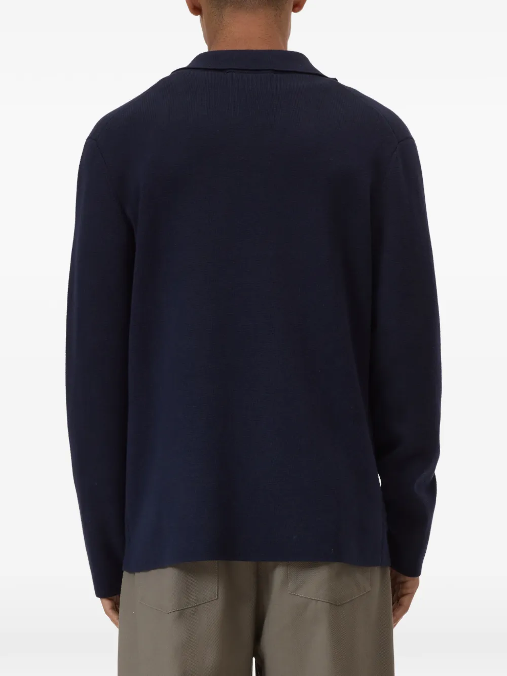 Closed Blazer met enkele rij knopen Blauw
