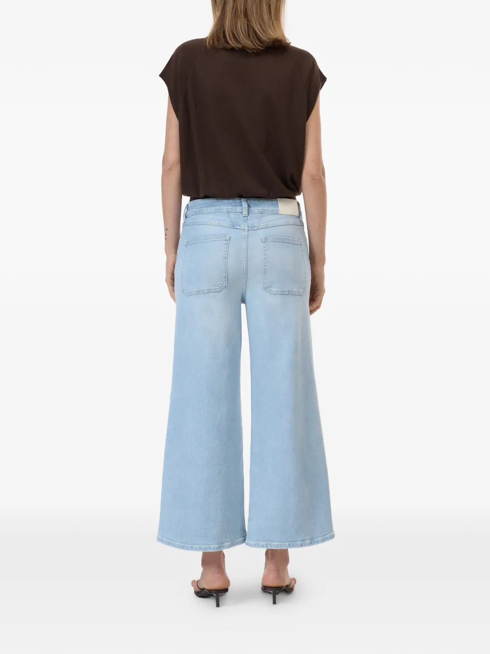 Closed Jeans met wijde pijpen Blauw