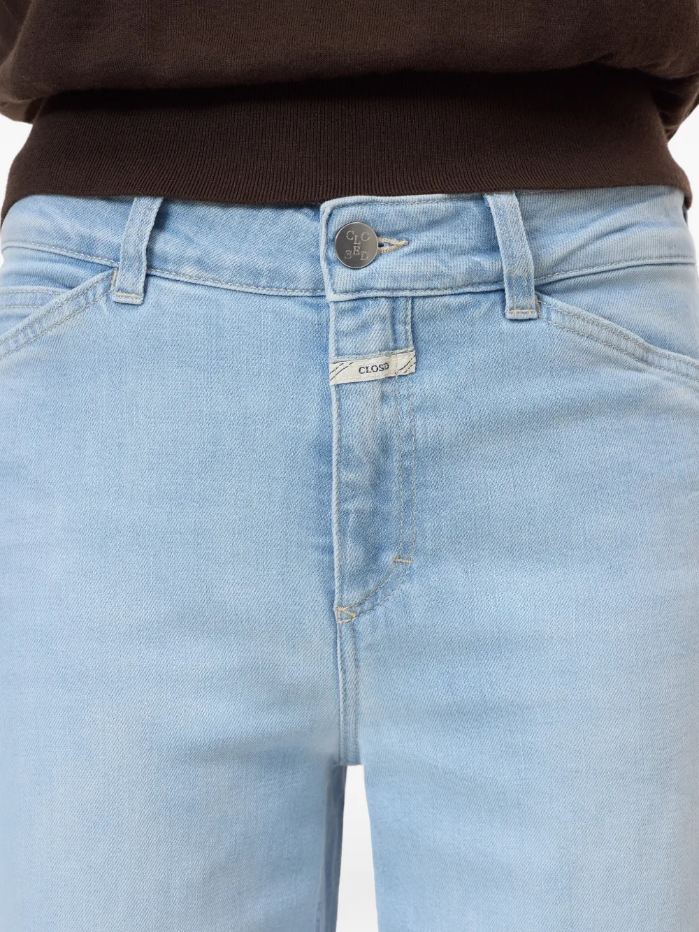 Closed Jeans met wijde pijpen Blauw