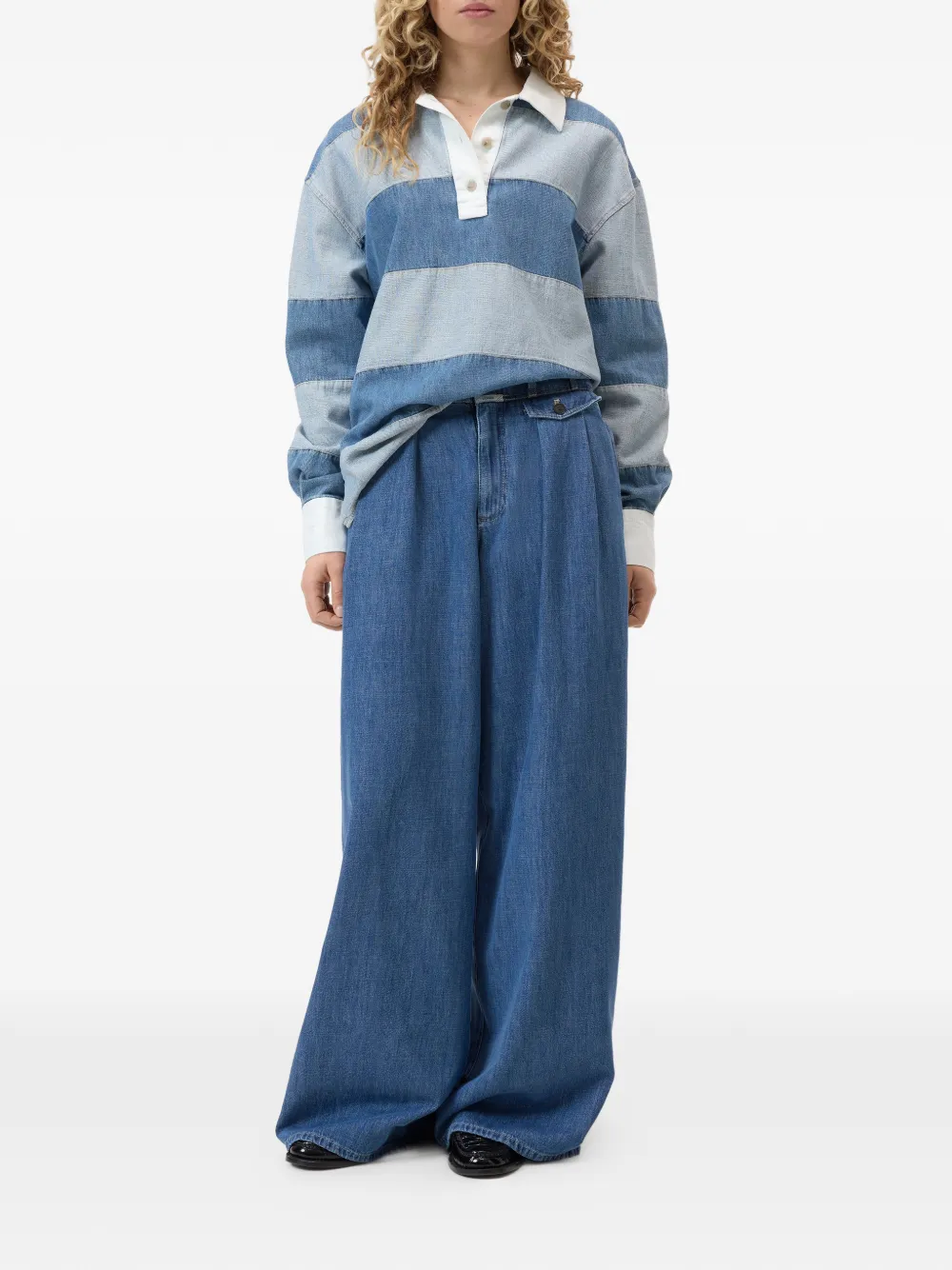 Closed Wenda pleated jeans - Blauw