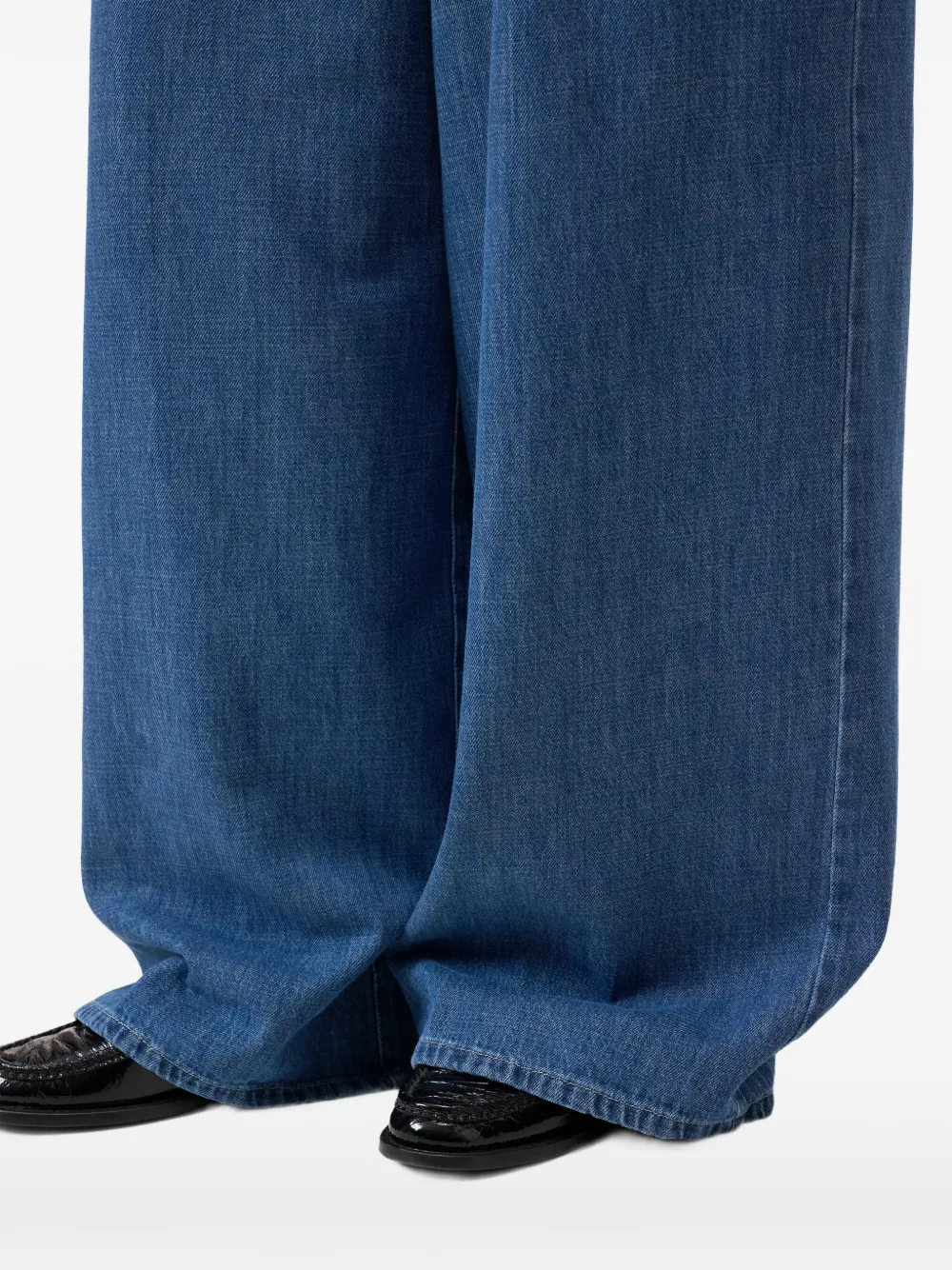 Closed Wenda geplooide jeans Blauw