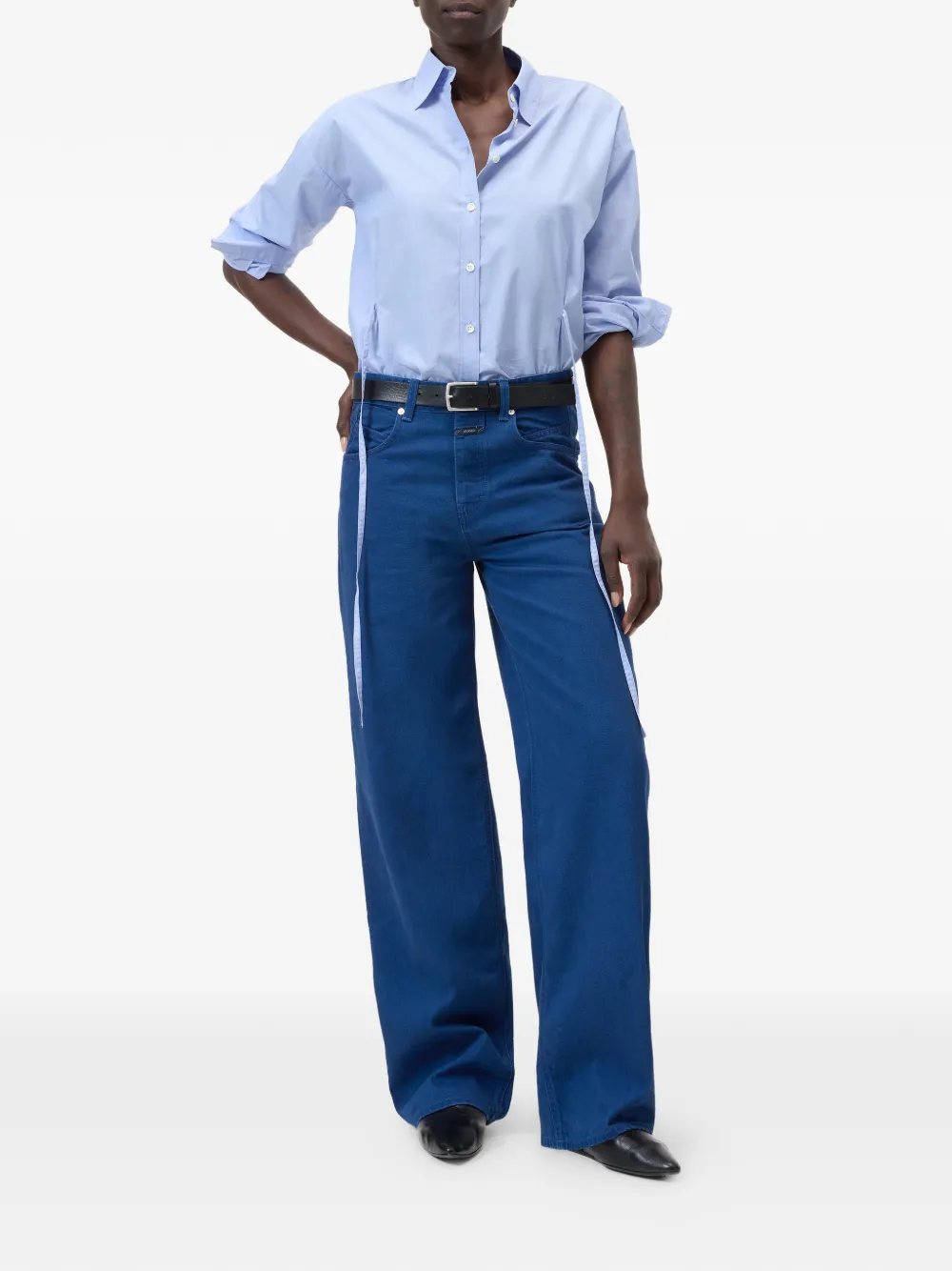 Closed Nikka wide-leg trousers - Blauw