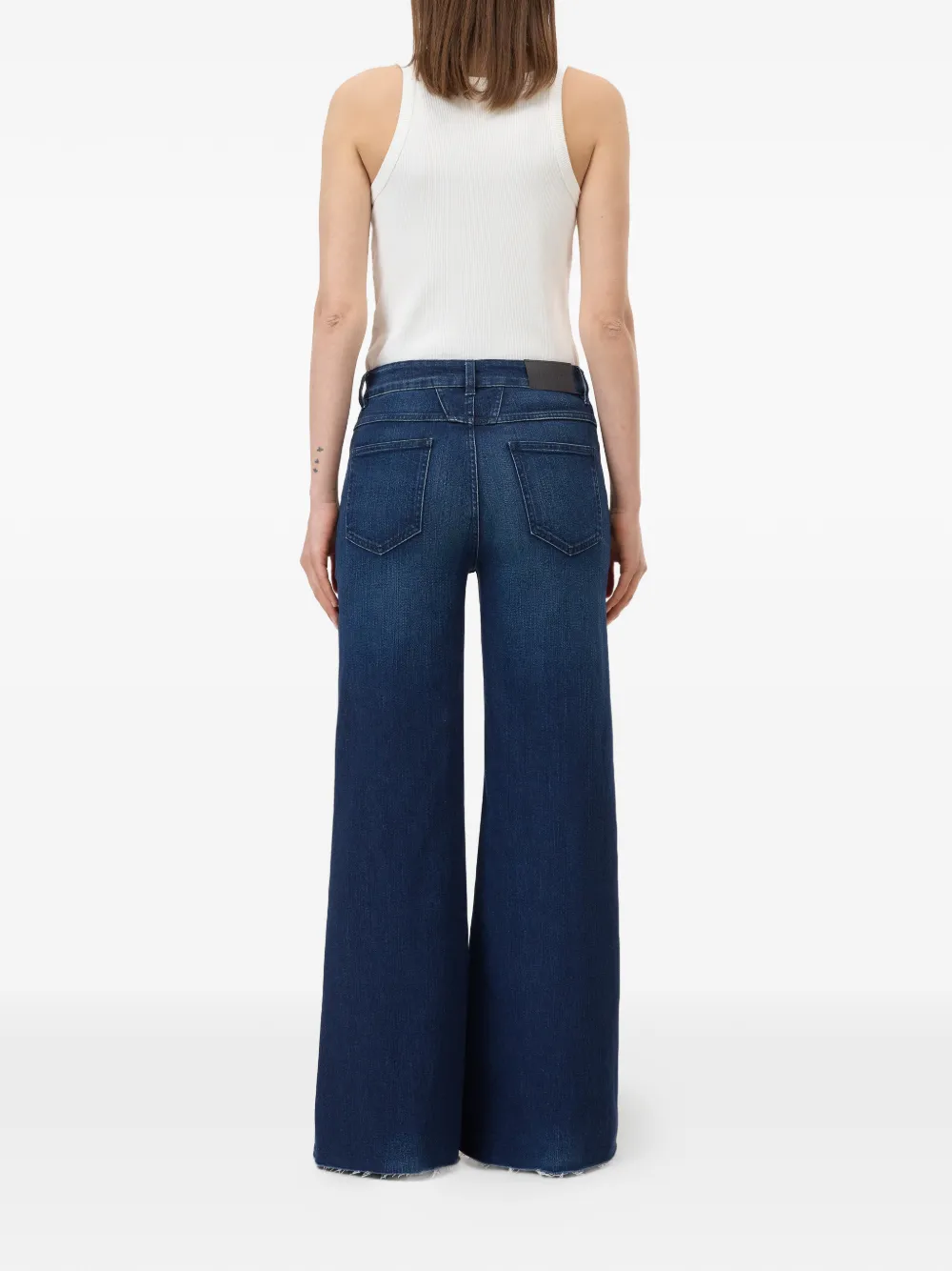 Closed Jeans met wijde pijpen Blauw