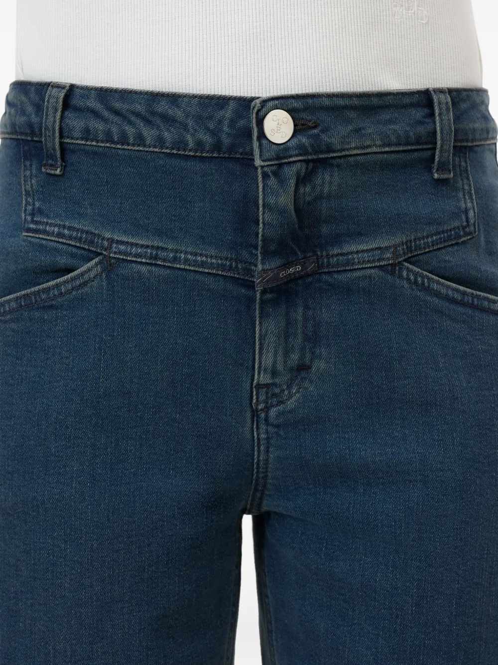Closed Stover-x jeans met vlak Blauw