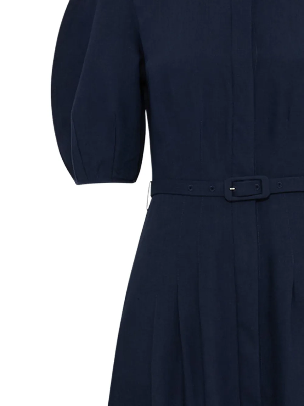 Gabriela Hearst Maude geplooide blousejurk met ceintuur Blauw