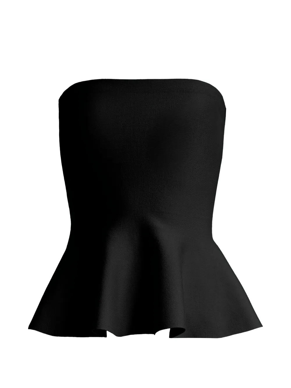 High Sport Eric strapless peplum top - Nero