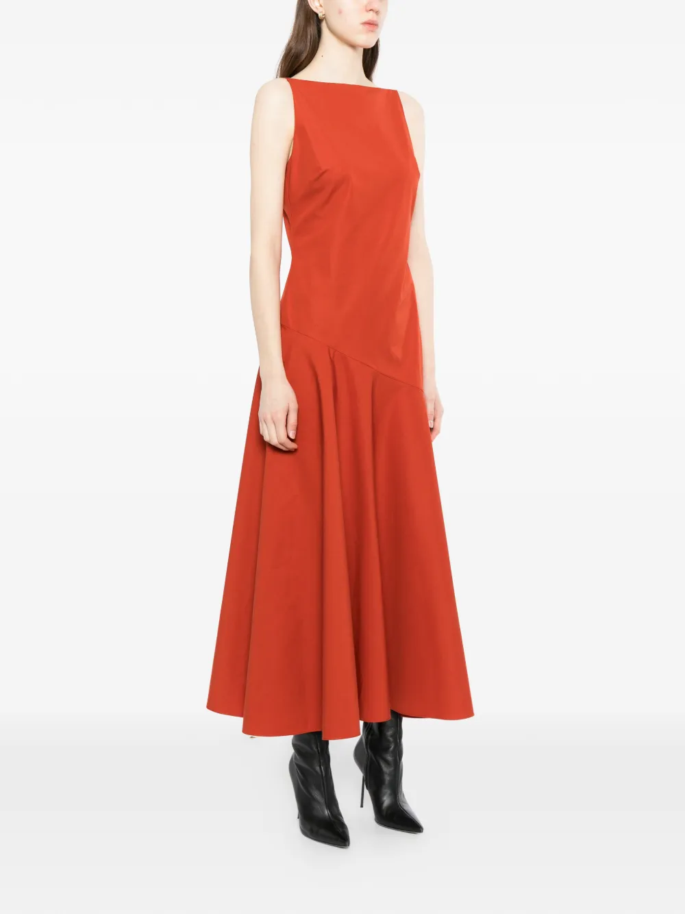  Adam Lippes Ren Midi Dress - Orange 