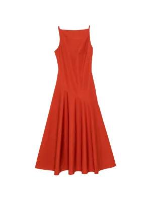 tory burch flared cotton silk dress FLARED COTTON SILK DRESS - STACIE FLINNER