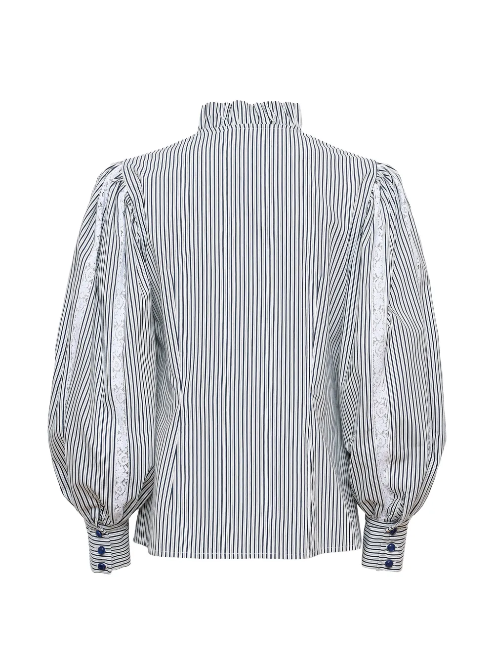 Loretta Caponi Anastasia striped blouse - Wit