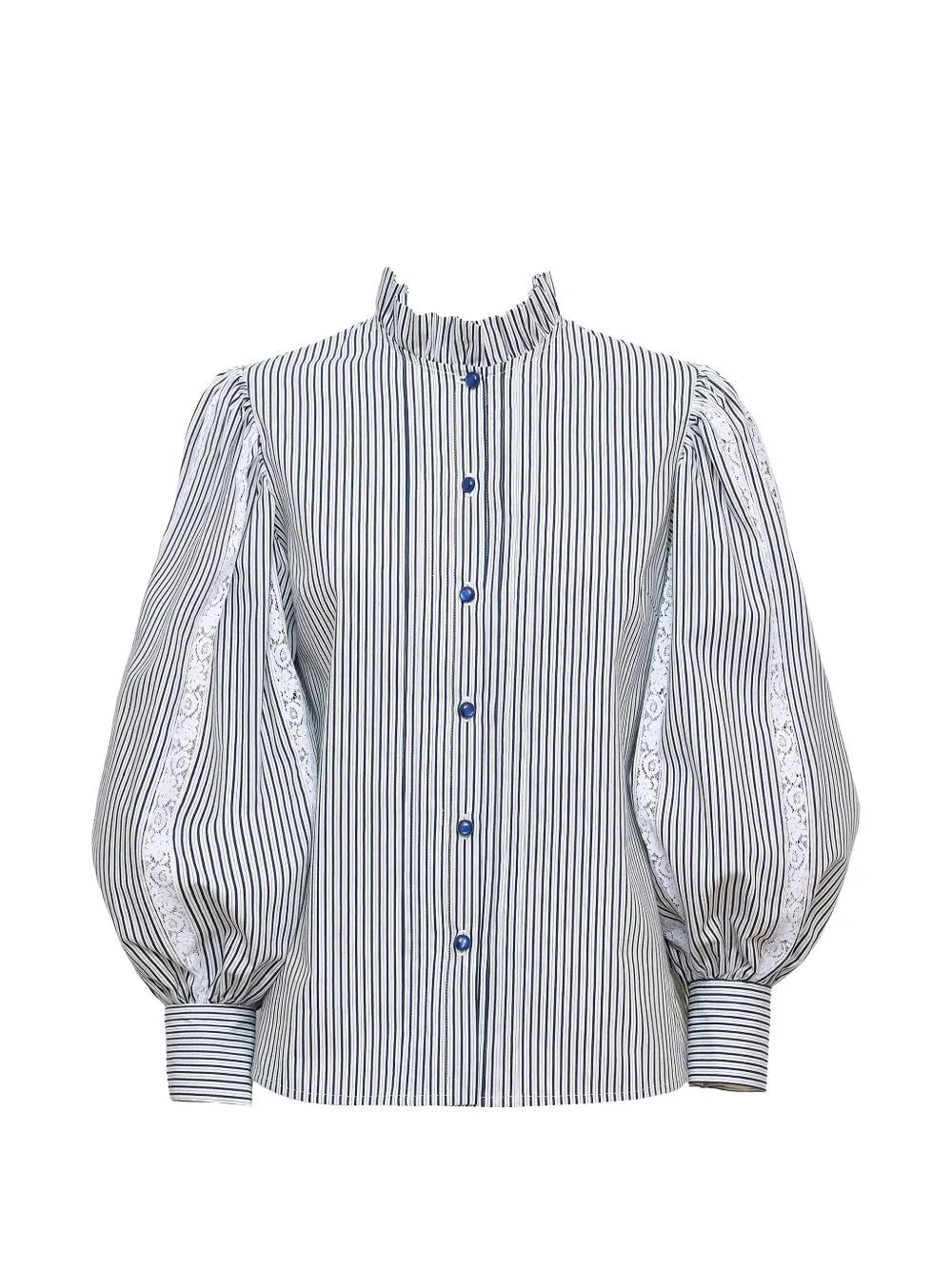 Loretta Caponi Anastasia striped blouse - Bianco