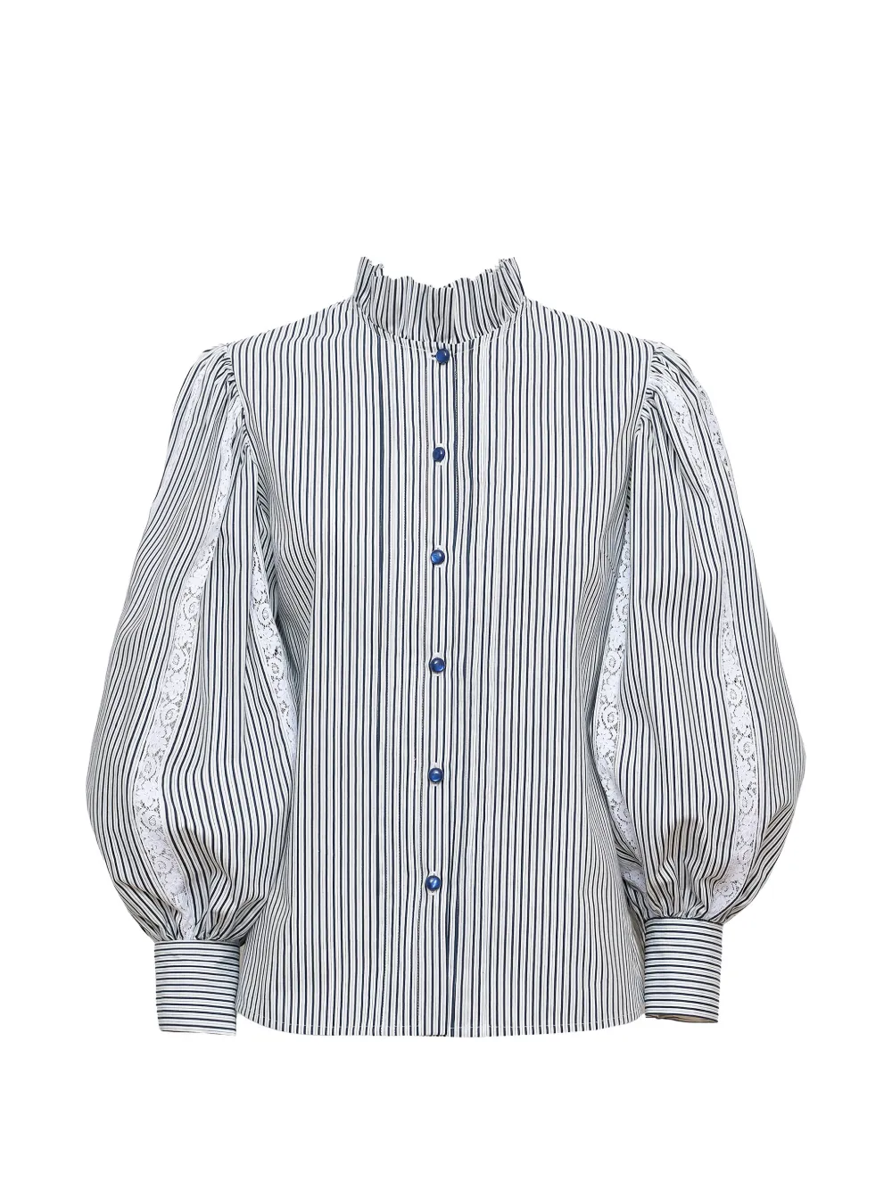 Loretta Caponi Anastasia striped blouse - Bianco