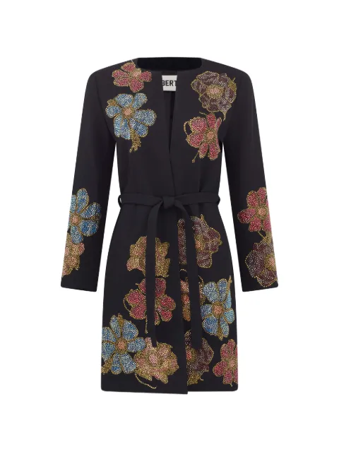 Libertine Fleur d'Or belted collarless coat