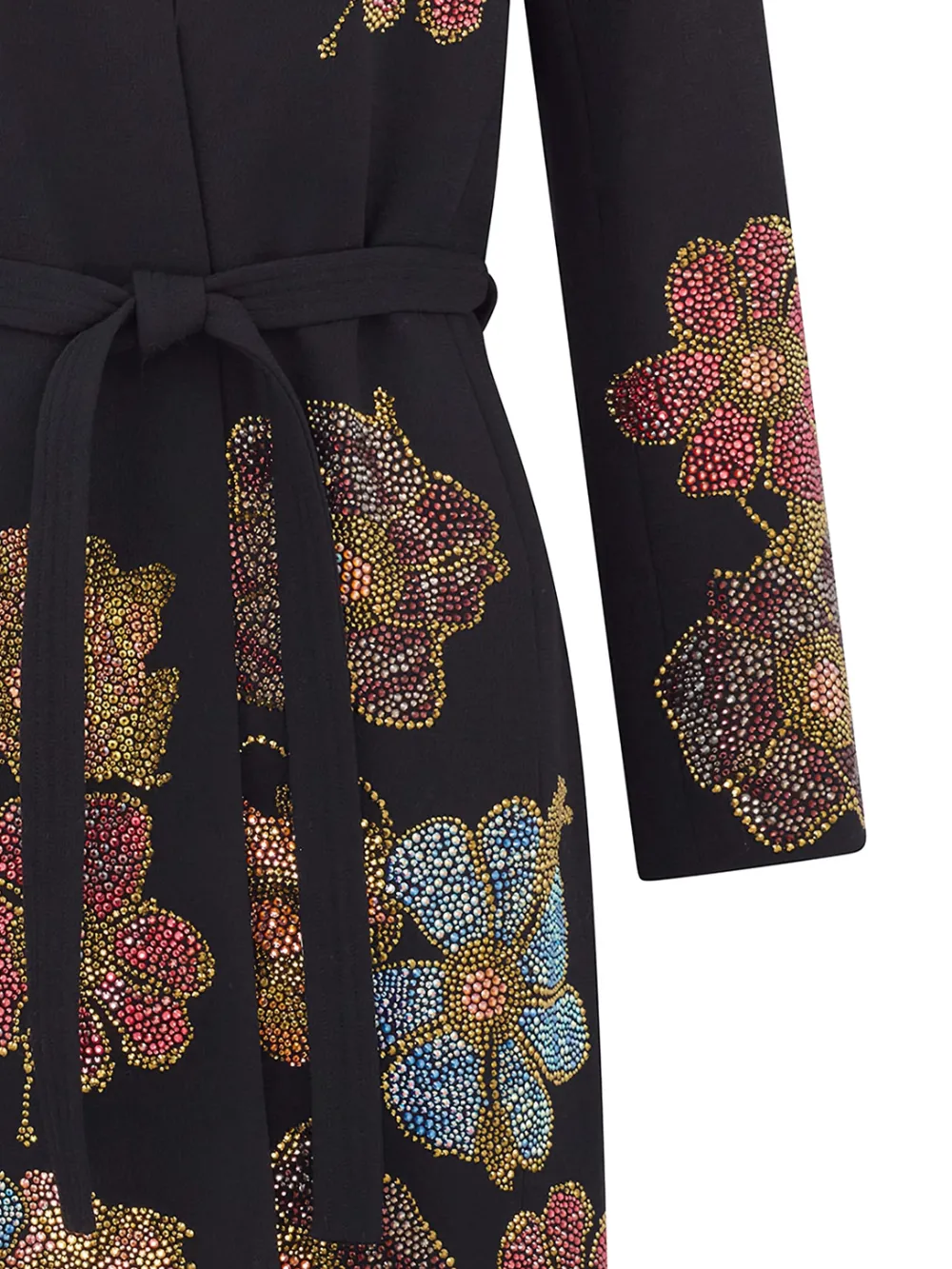 Libertine Fleur d'Or jas met ceintuur Zwart