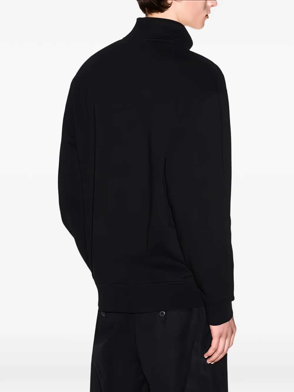 Armani Exchange Sweater met ritszak Zwart