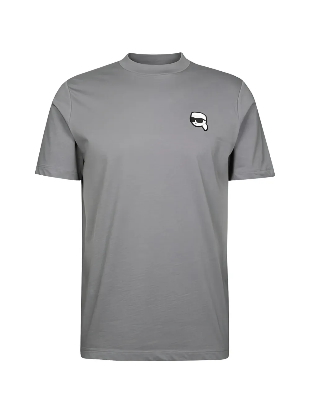 Karl Lagerfeld crewneck logo-motif T-shirt - Grigio