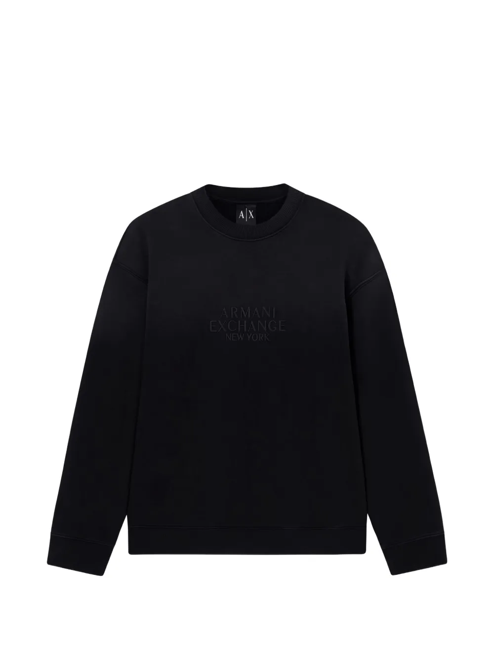 Armani Exchange logo-embroidered sweater - Schwarz