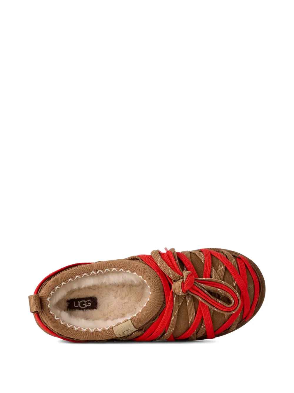 UGG Tasman slippers met kant Bruin