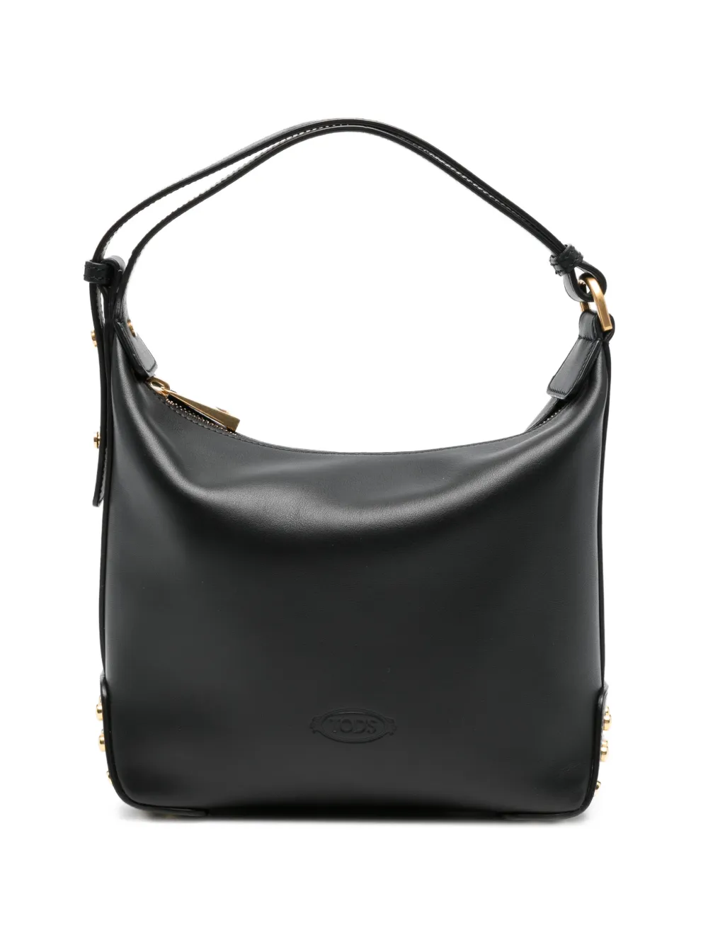 Tod's stud-embellishment leather tote bag - Nero