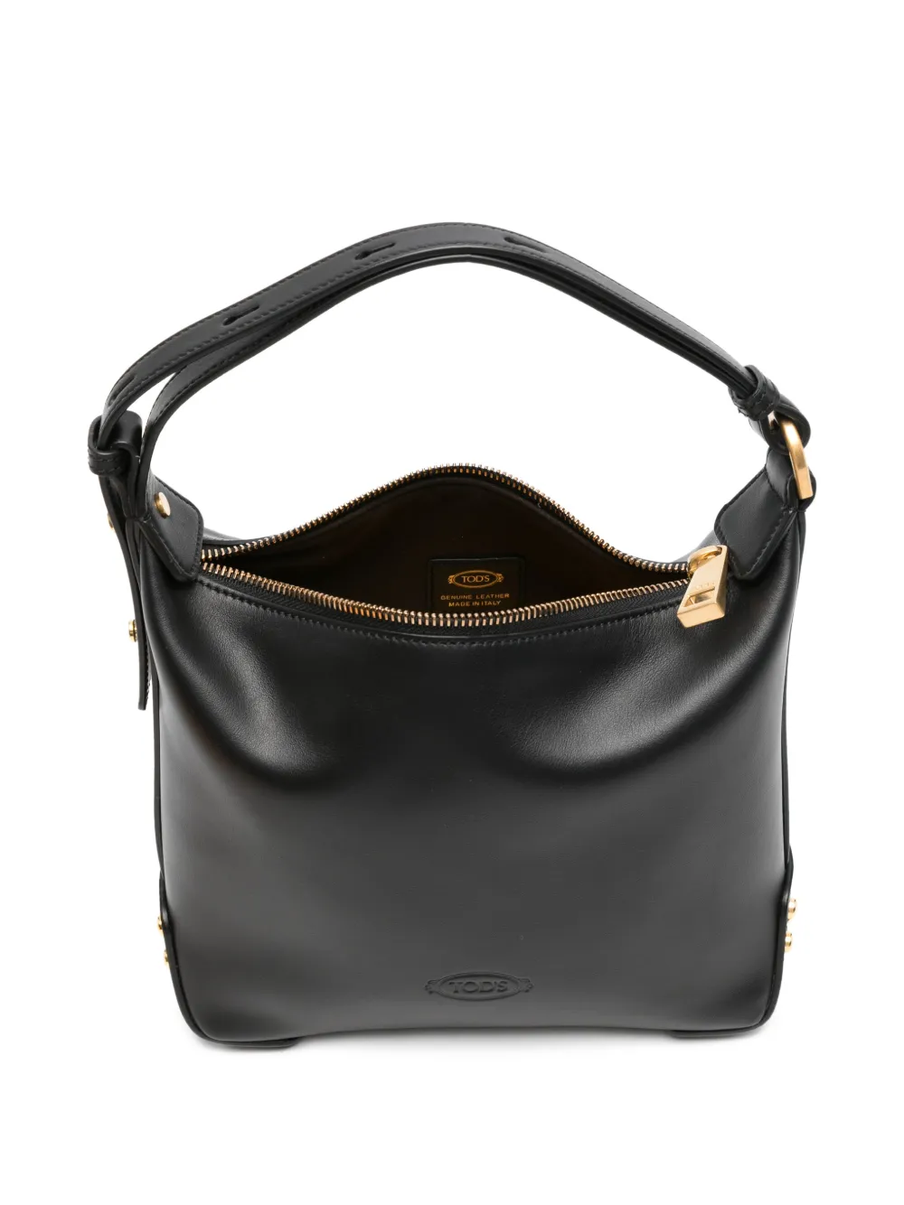 Tod's Leren bucket-tas met studs Zwart