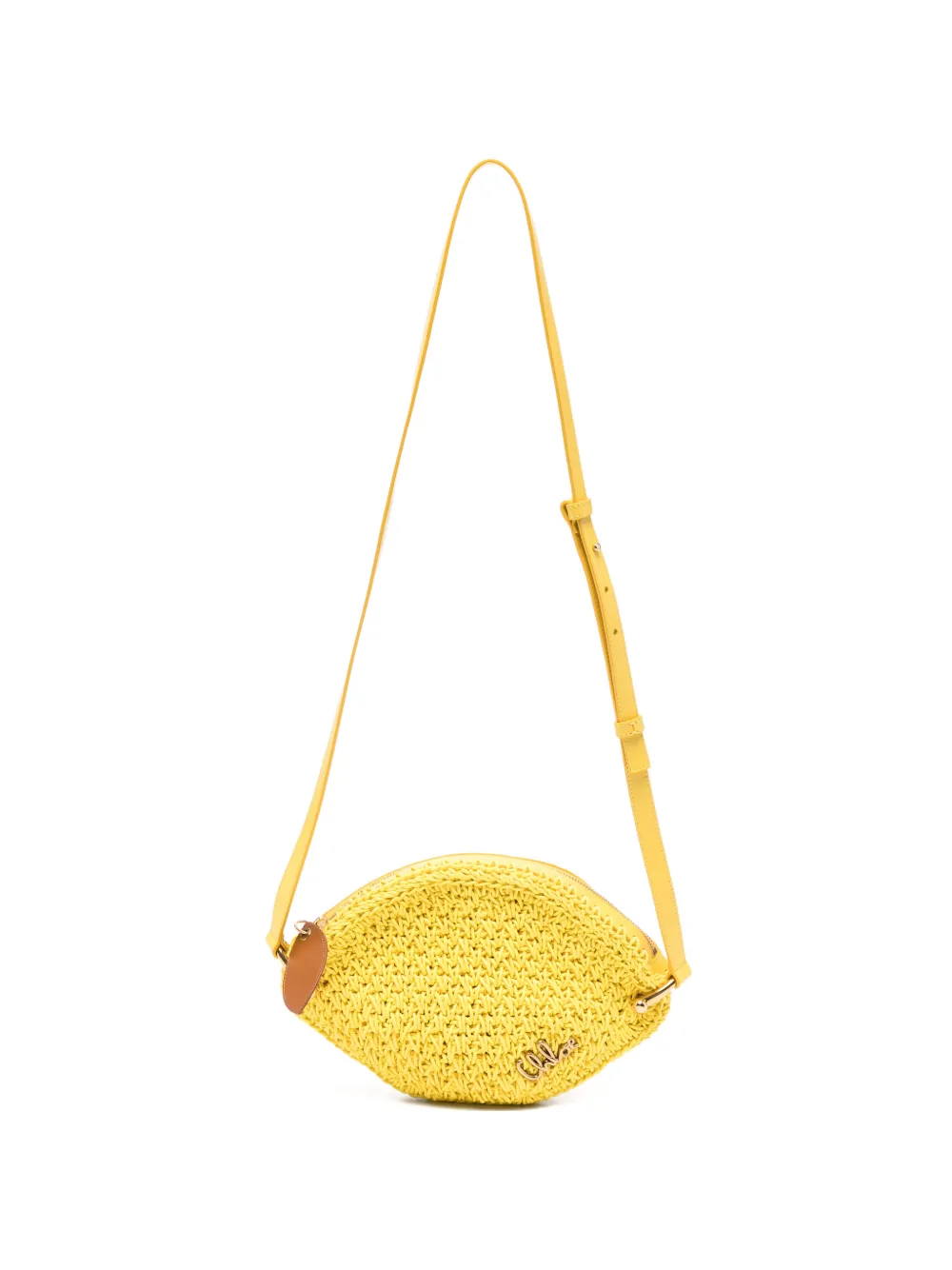 Chloé Tropicus braided rope shoulder bag - Giallo