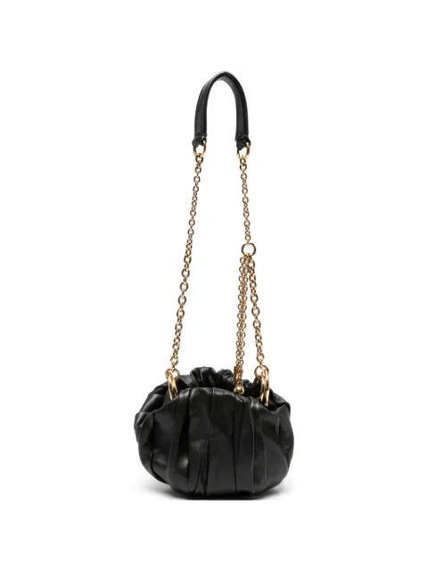 Chloé Chloé Plissé shoulder bag with chain in pleated leather