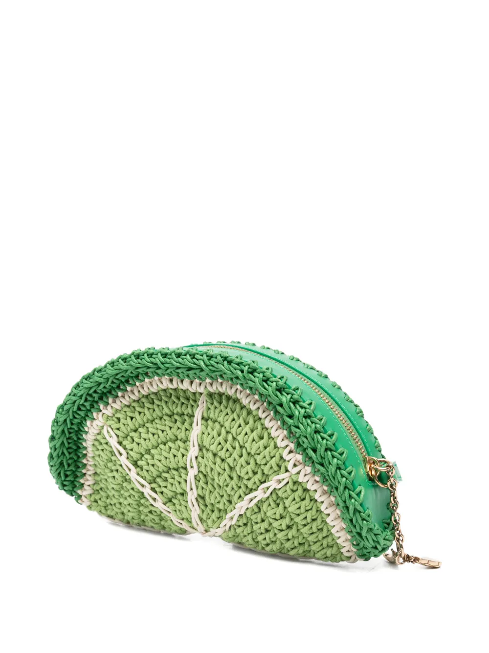 Chloé Tropicus Lime Slice buidel met gewaxt koord Groen