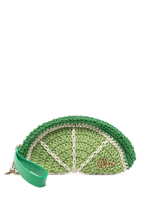 Chloé Tropicus braided clutch bag