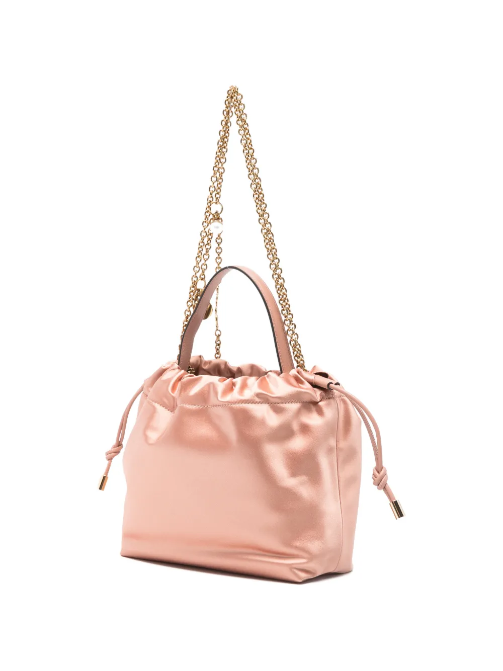 Chloé Icons mini-schoudertas met ketting van zacht leer Roze