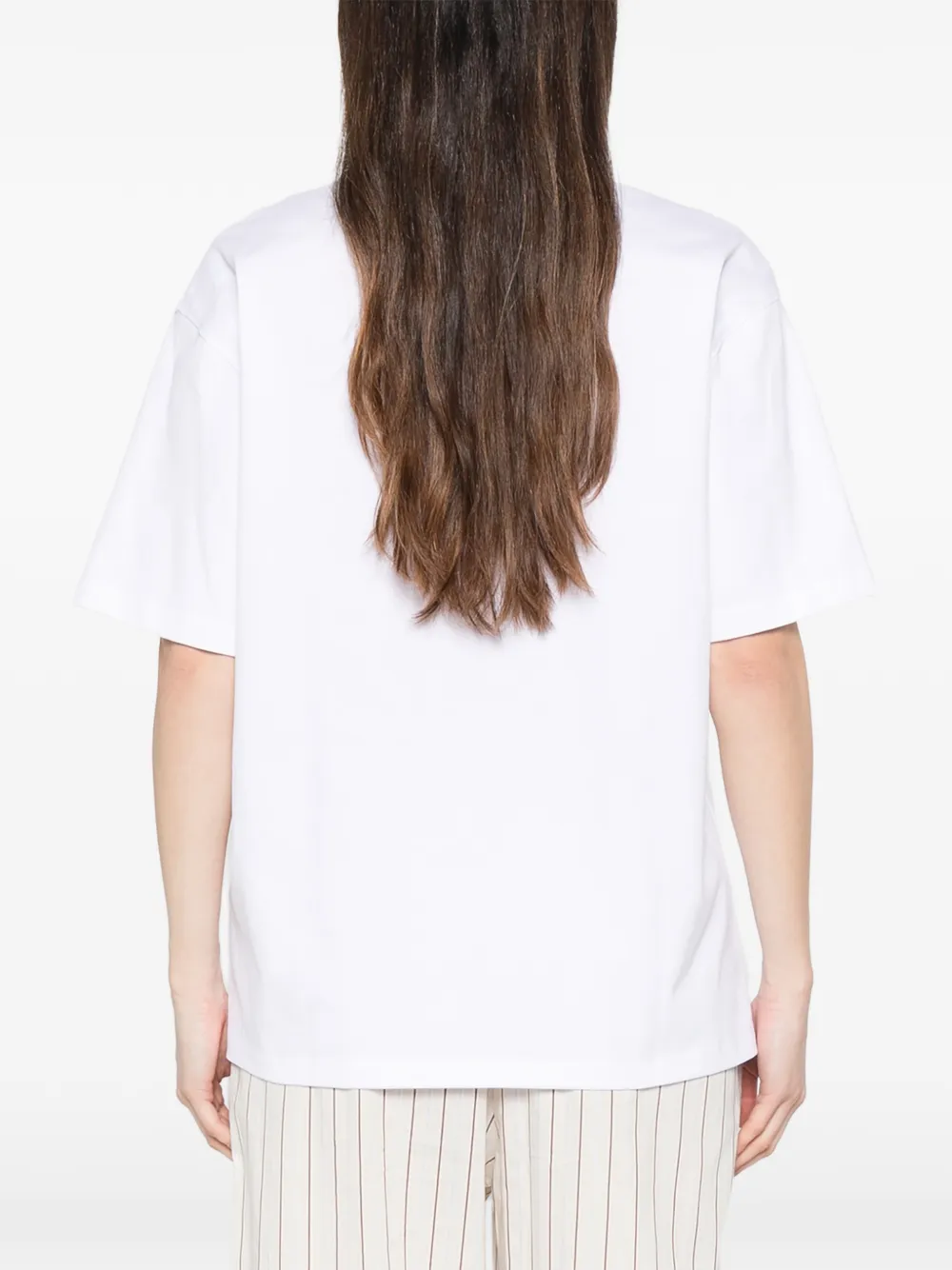 GANNI T-shirt met logo Wit