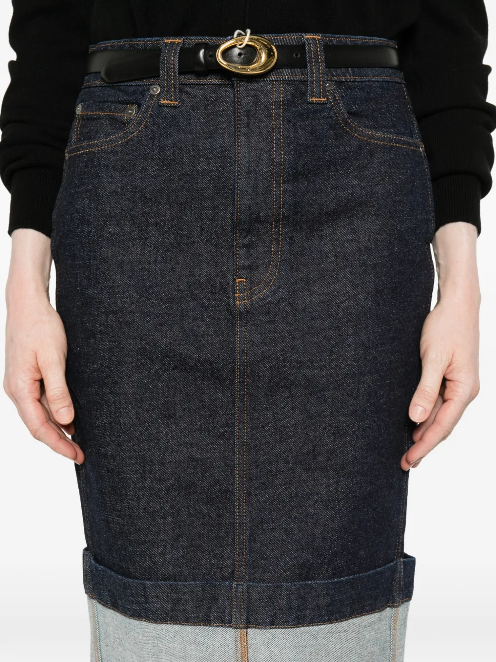 KHAITE Kendra rok Blauw