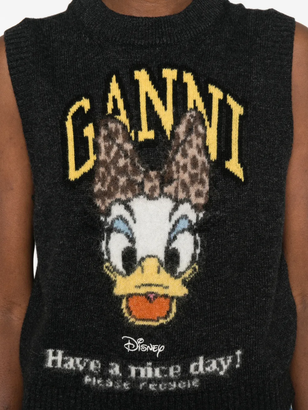 GANNI x Disney top met grafische print Grijs