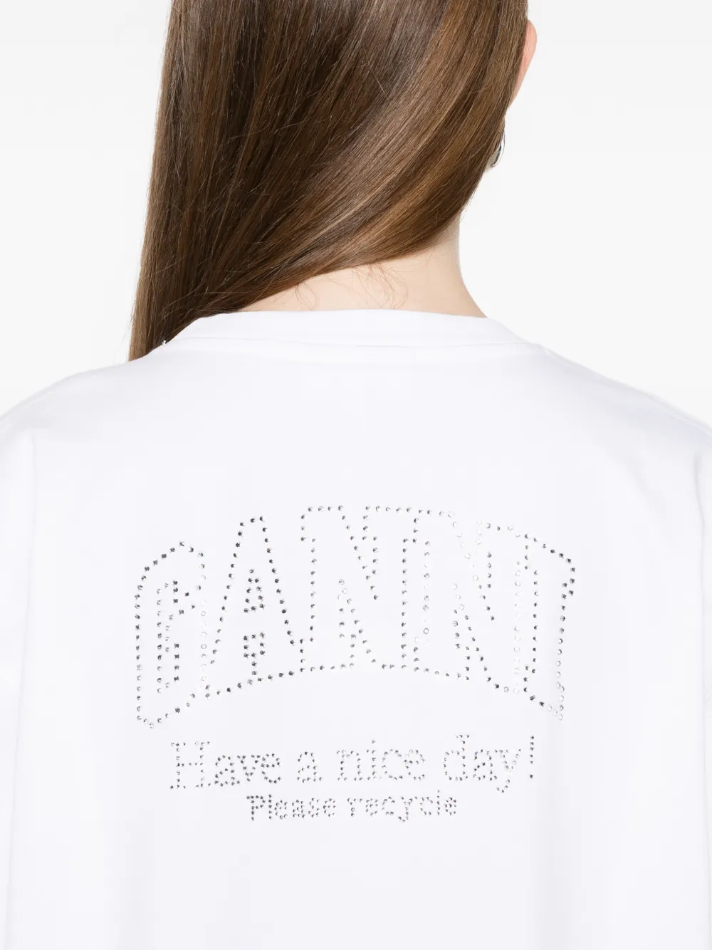 GANNI x Disney Daisy Duck T-shirt met lange mouwen Wit
