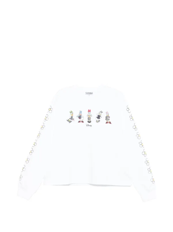 GANNI x Disney Daisy Duck ロングTシャツ | ホワイト | FARFETCH JP