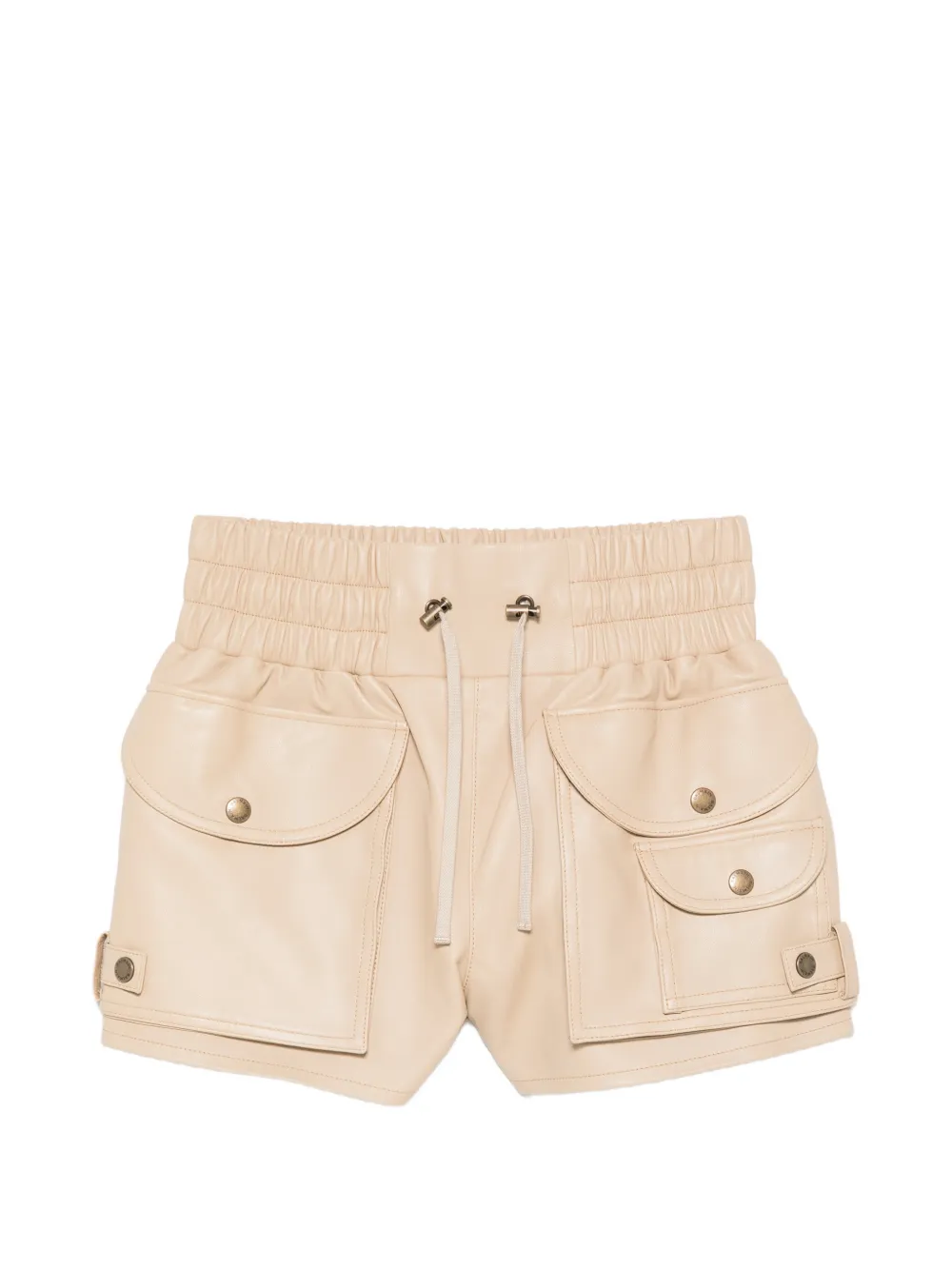 Balmain leather shorts - Toni neutri