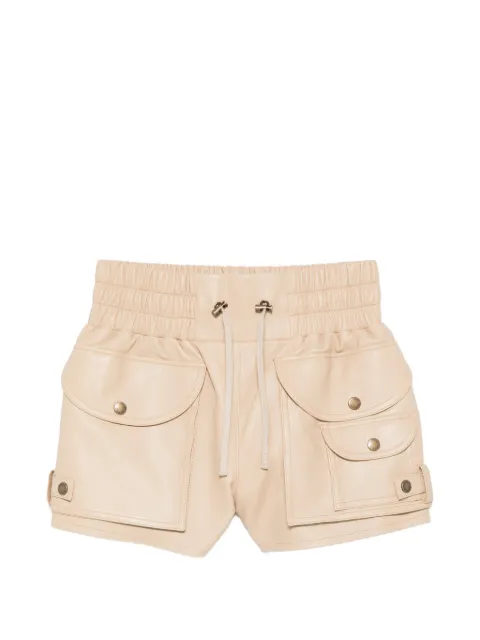 Balmain leather shorts