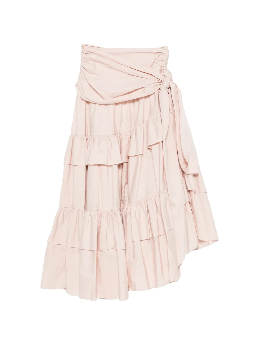 Chloé ruffled tiered maxi skirt - Pink