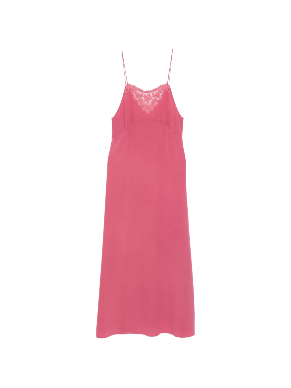 Chloé Midikleid mit Spitzendetail - Rosa
