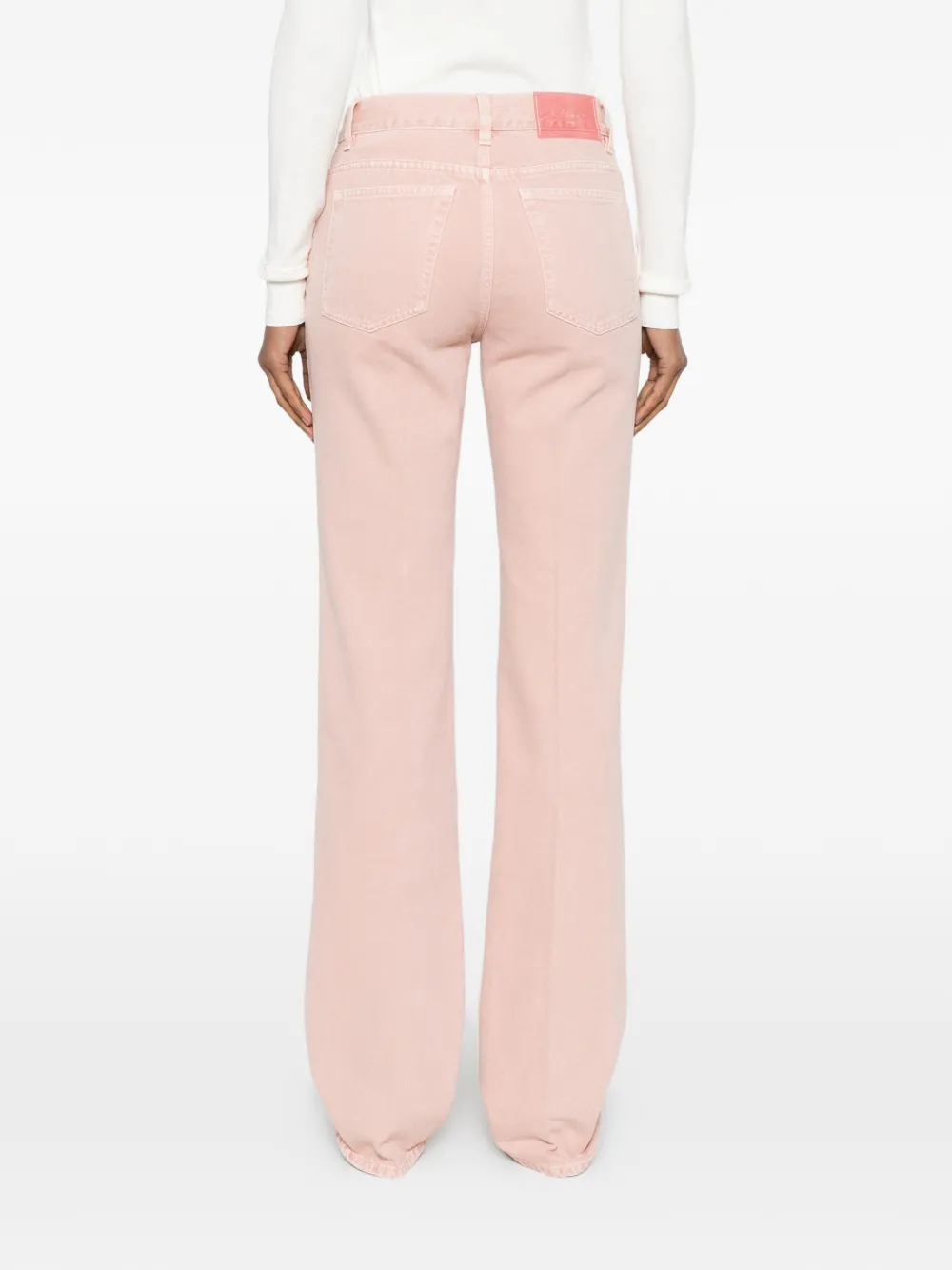 Chloé Jeans met riemlussen en zak Roze