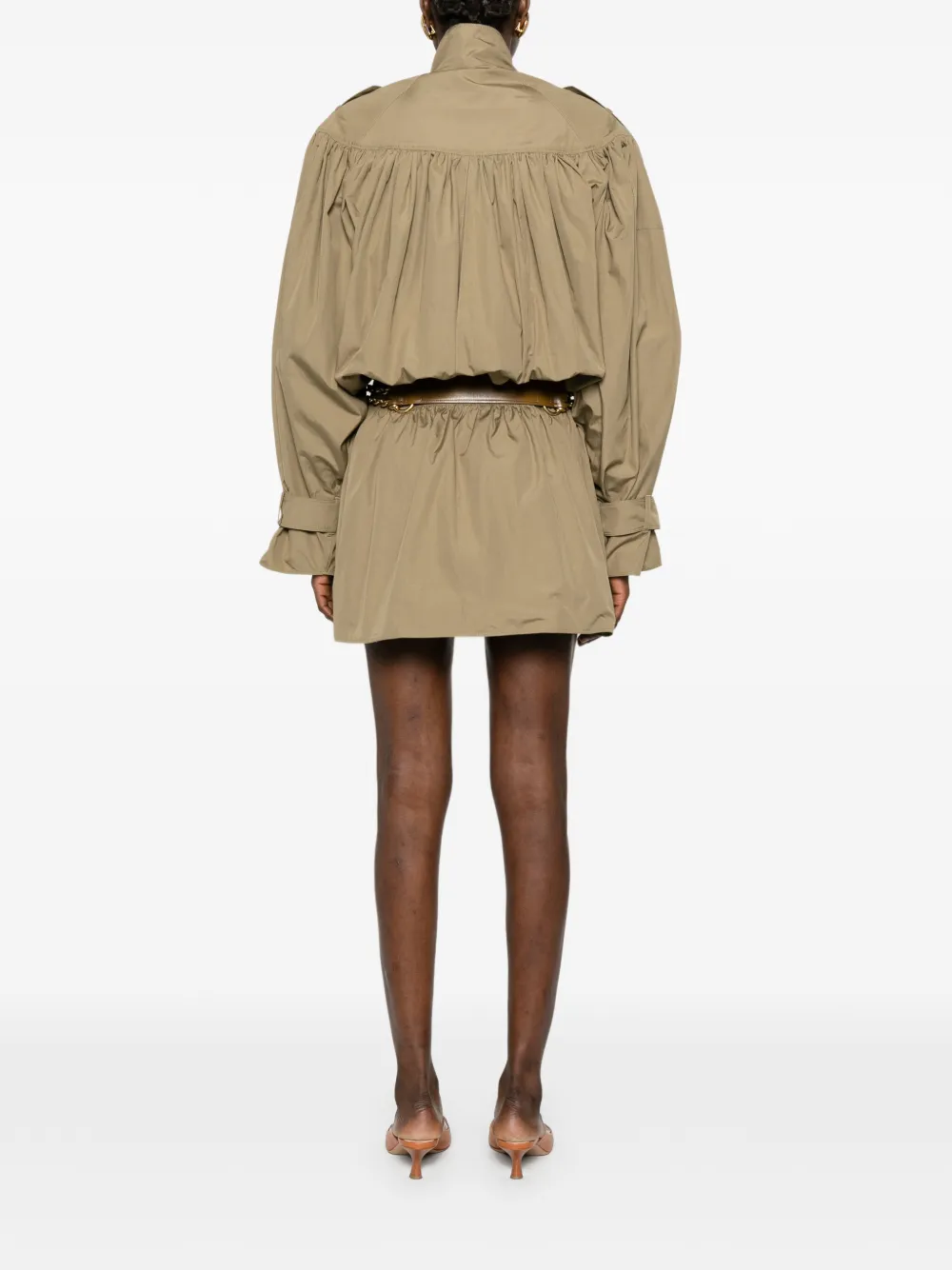 Chloé Jas met gesmockt detail Groen
