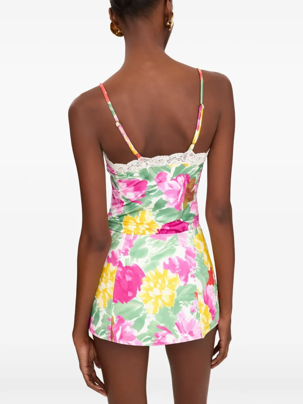 Chloé Badpak met bloemenprint Roze